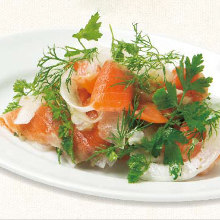 Marinated salmon