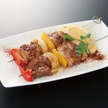 Grilled lamb skewer