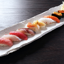 Assorted nigiri sushi, 10 kinds