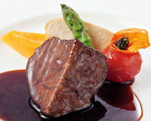 Simmered beef cheek