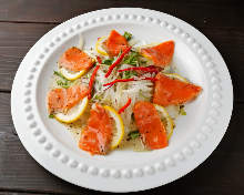 Marinated salmon