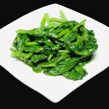 Stir-fried pea shoots