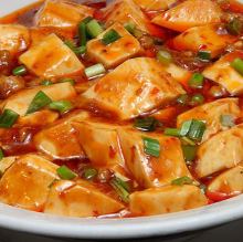 Spicy tofu and ground meat