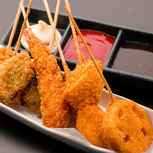 Assorted deep-fried skewers, 5 kinds