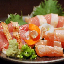 Assorted chicken sashimi, 2 kinds