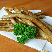 Fried burdock