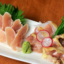 Edible raw chicken