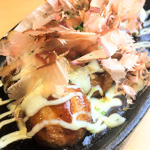 Cheese takoyaki (octopus balls)