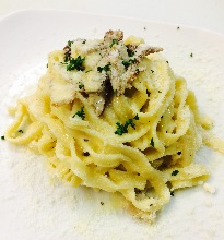 Carbonara with bacon