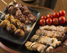 Assorted grilled skewers, 10 kinds