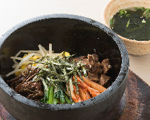 Stone grilled bibimbap