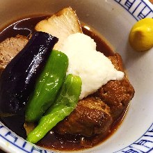 Simmered pork belly