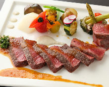 Charcoal grilled wagyu beef