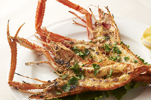 Salted and grilled prawn