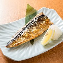 Salted and grilled mackerel