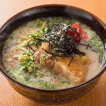 White chicken broth ramen