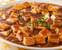 Spicy tofu and ground meat