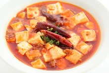 Spicy tofu and ground meat