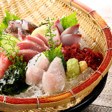 Assorted sashimi