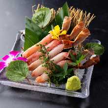 Snow crab sashimi