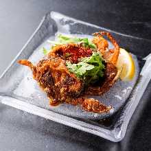 Fried soft shell crab
