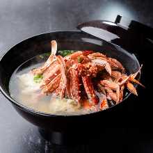 Crab miso soup