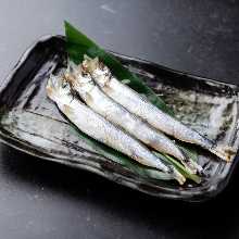 Grilled shishamo smelt