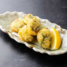 Horse mackerel and vegetable tempura