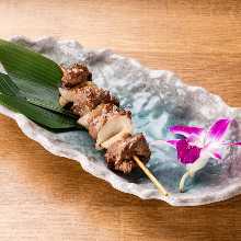 Grilled lamb skewer