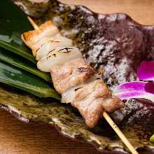 Pork rib skewer