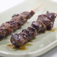 Grilled gizzard skewer