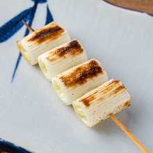 Japanese leek skewer