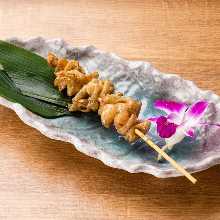 Grilled shiro (large intestine) skewer