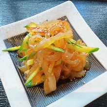 Chilled jellyfish dish