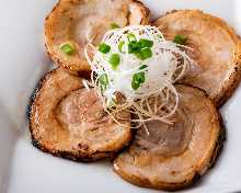 Roasted pork with leeks