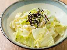 Salted konbu kelp and cabbage