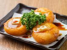 Potato cheese mochi (rice cake)