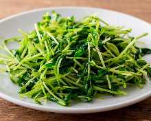 Stir-fried pea shoots