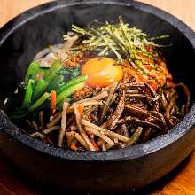 Stone grilled bibimbap