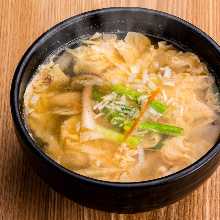 Egg soup