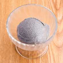 Black sesame ice cream