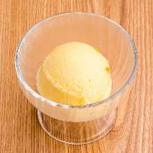 Yuzu ice cream