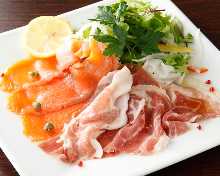 Raw ham salad