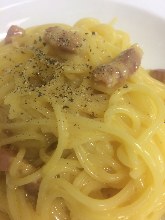 Carbonara with bacon