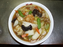 Gomoku noodles with soup