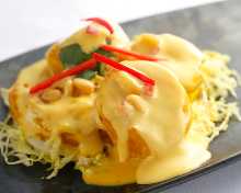 Stir-fried shrimp with mayonnaise