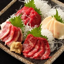 Assorted edible horse meat, 4 kinds