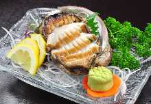 Abalone sashimi