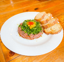 Fatty tuna and green onion namero (finely minced meat with miso)