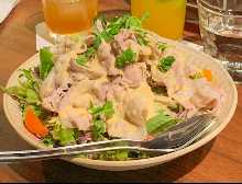 Tofu and shabu-shabu salad